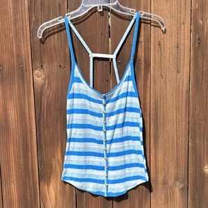 Urban Outfitters Henley Tank Top T- Back Button Detail